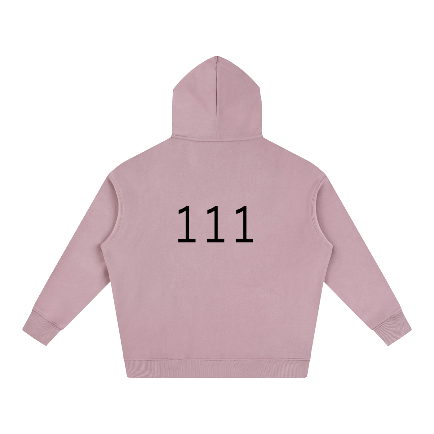 111(back) Oversize Fleeced Hoodie