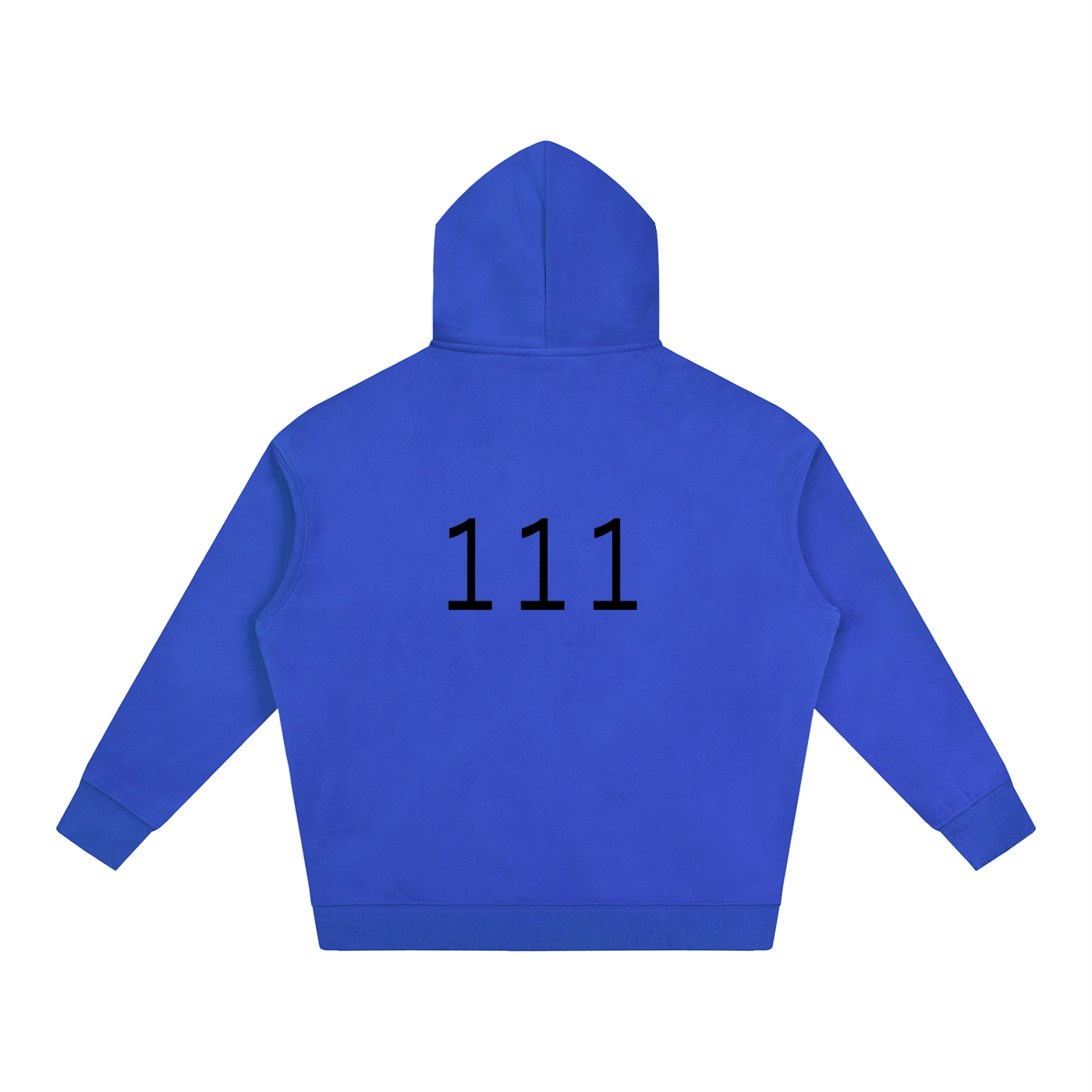 111(back) Oversize Fleeced Hoodie