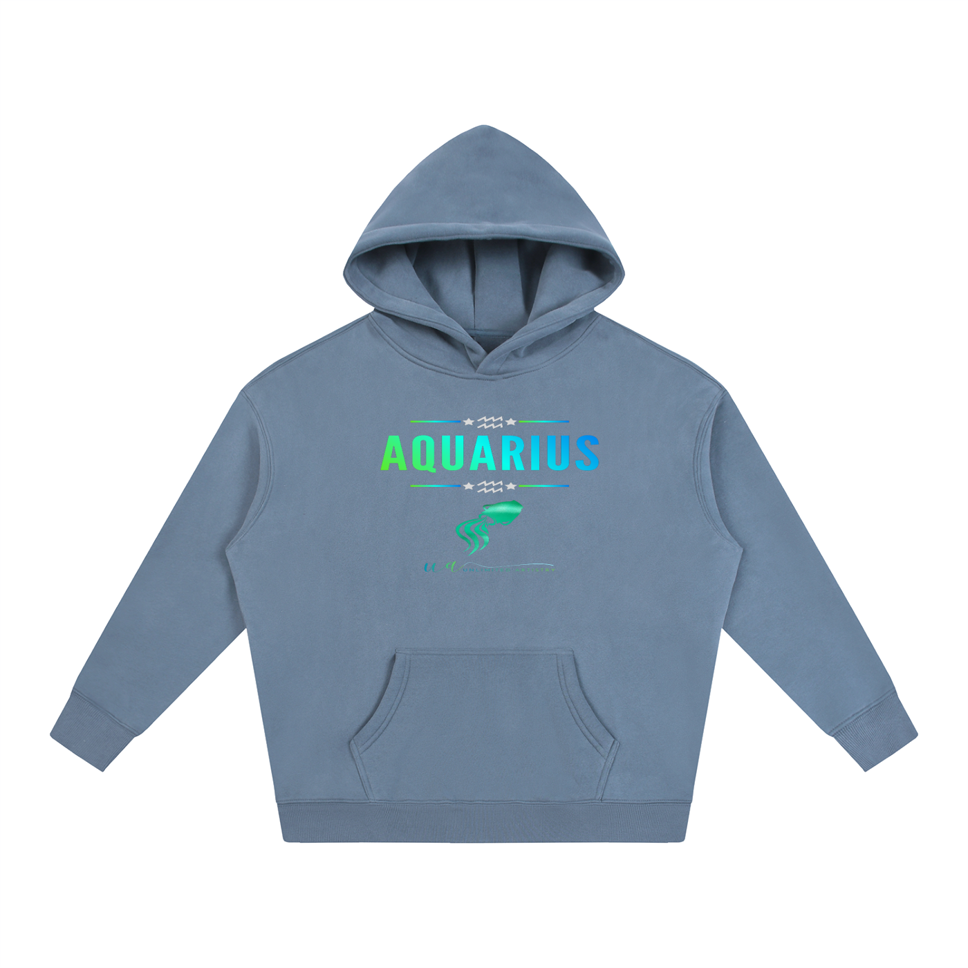 Aquarius Oversize Fleeced Hoodie