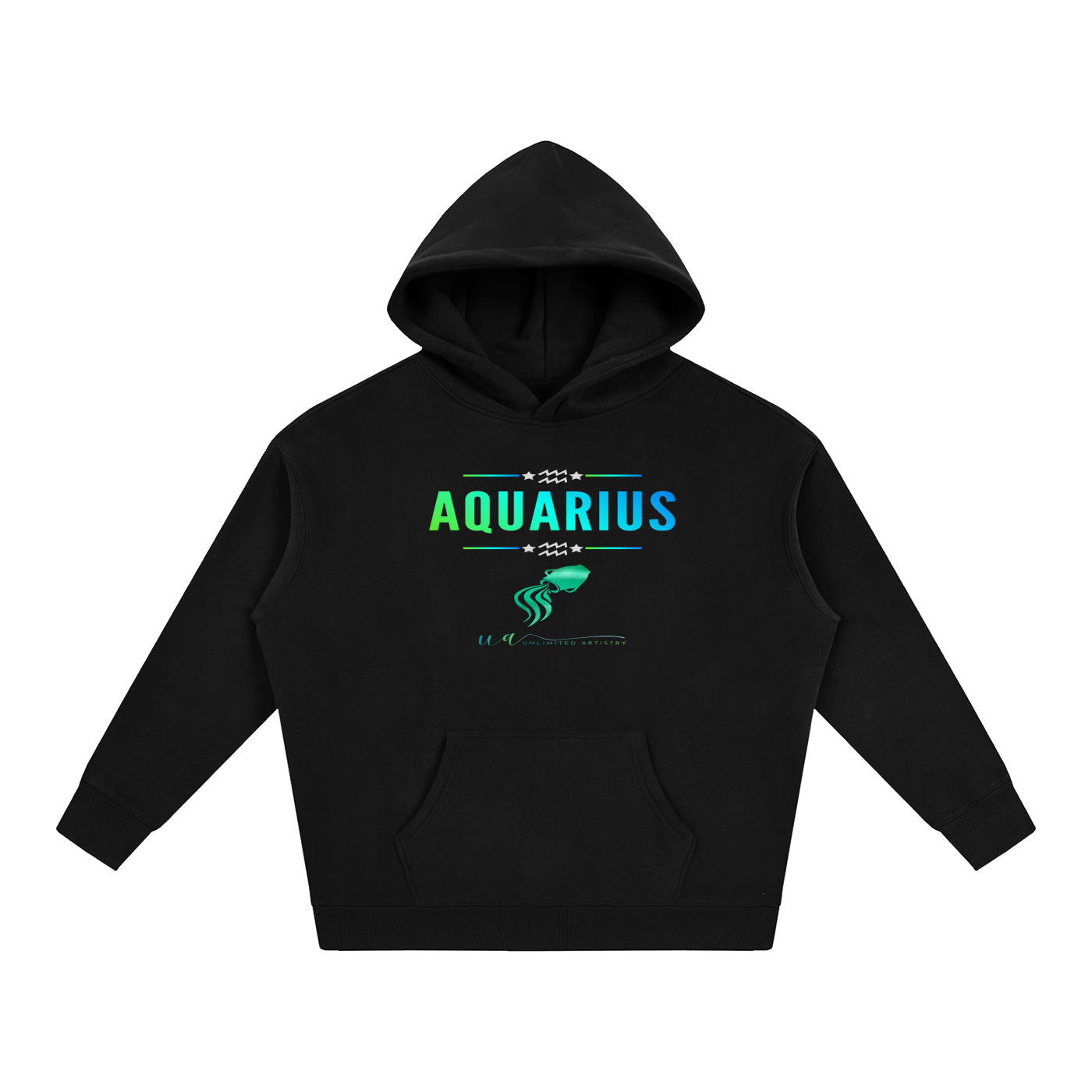 Aquarius Oversize Fleeced Hoodie