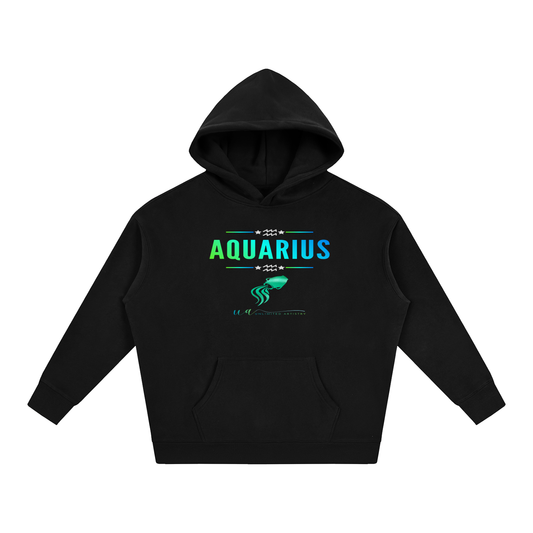 Aquarius Oversize Fleeced Hoodie