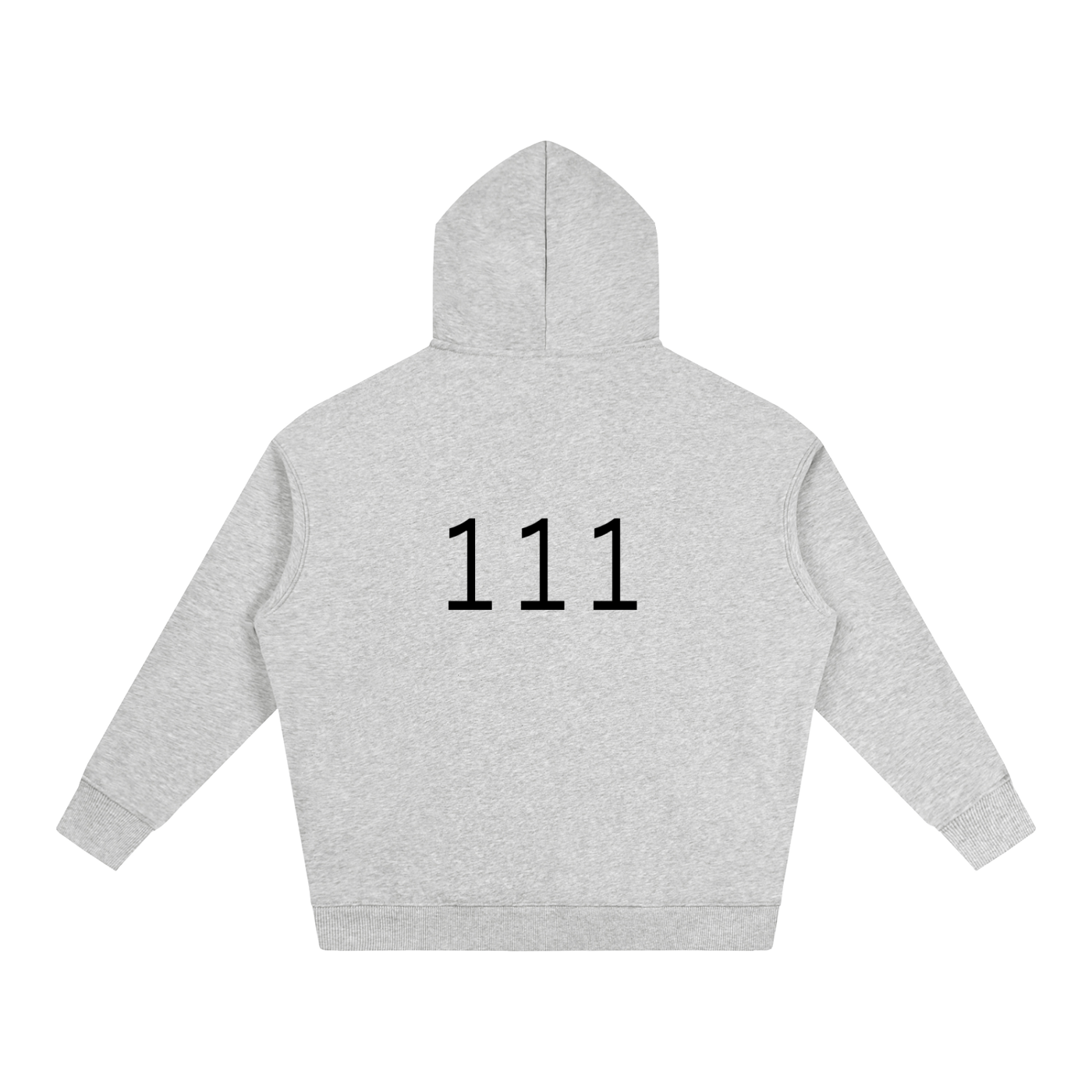 111(back) Oversize Fleeced Hoodie