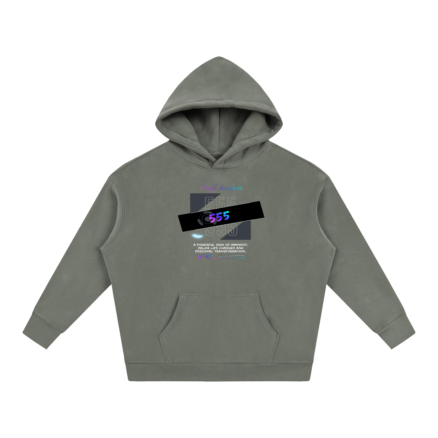 555 Oversize Fleeced Hoodie