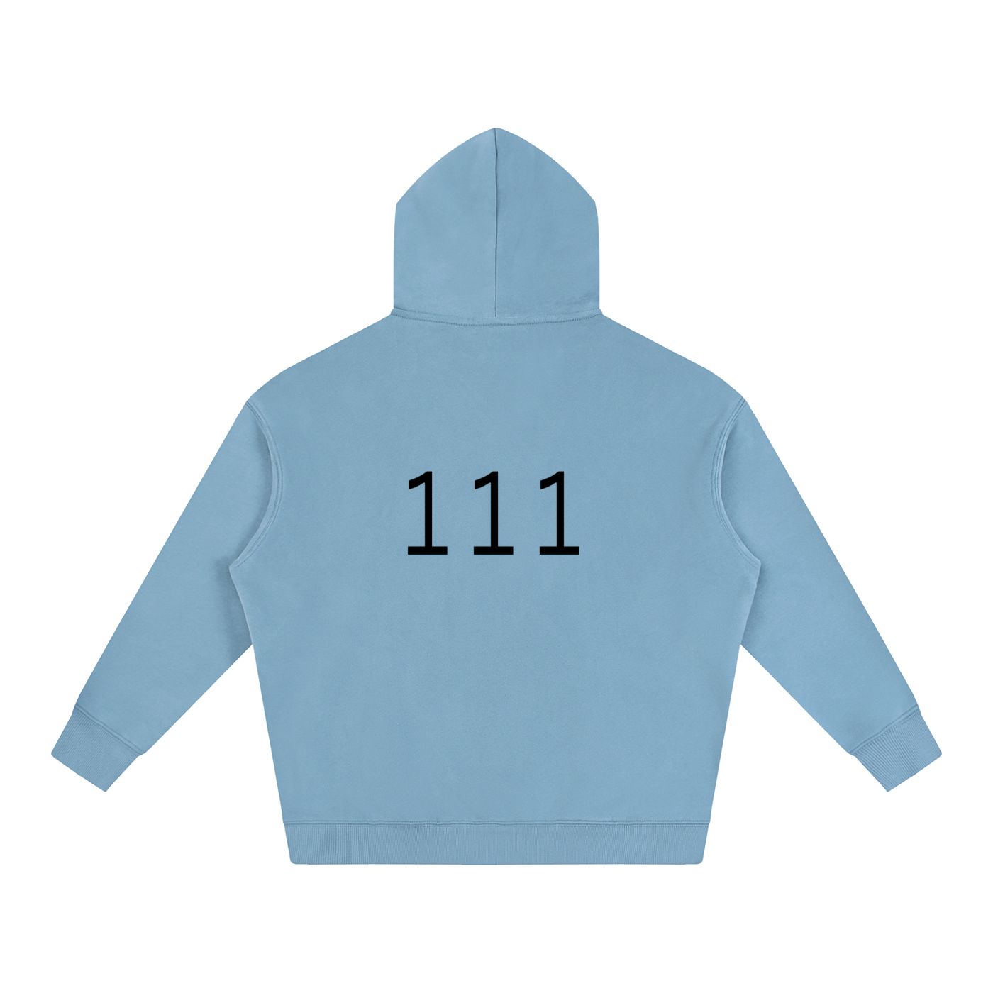 111(back) Oversize Fleeced Hoodie
