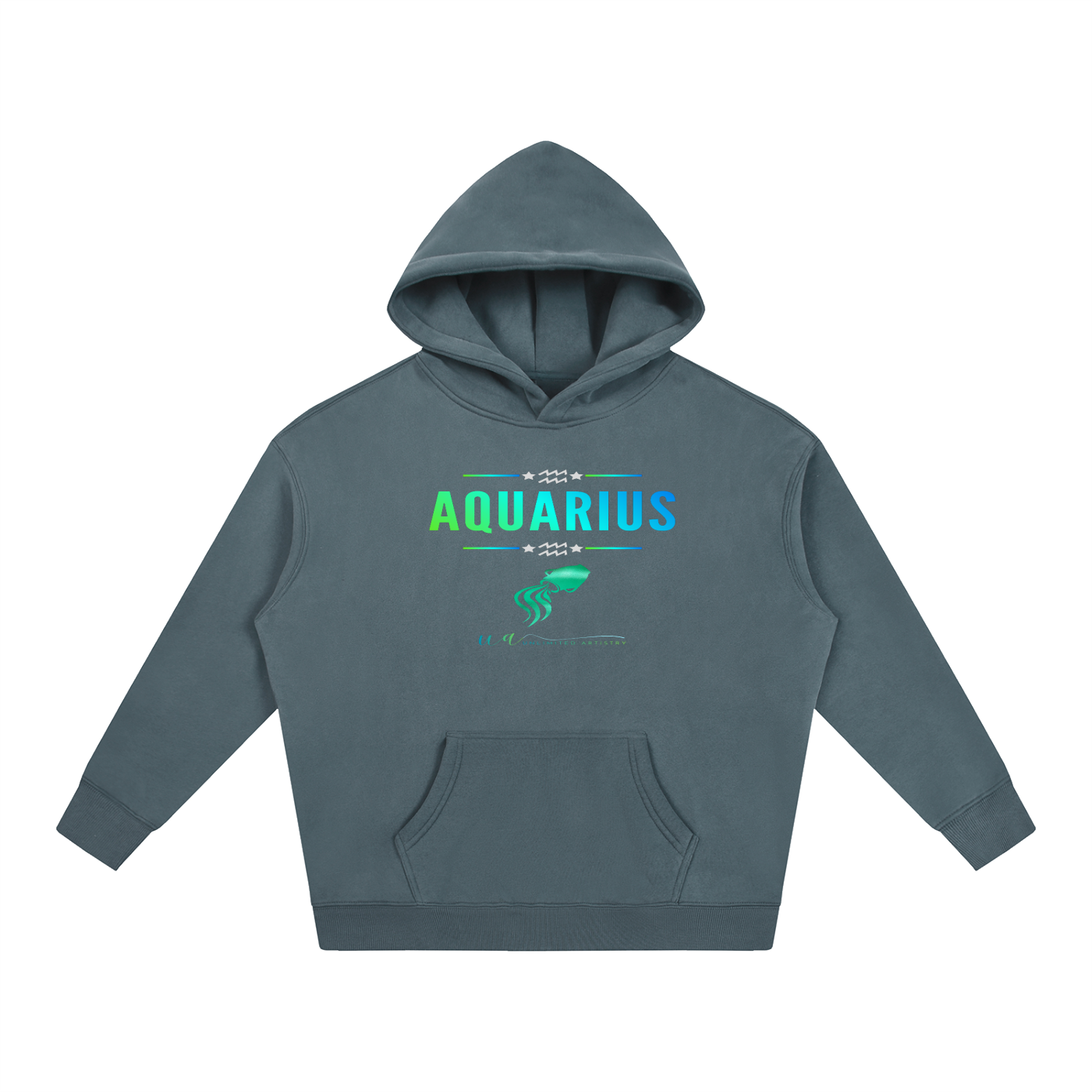 Aquarius Oversize Fleeced Hoodie