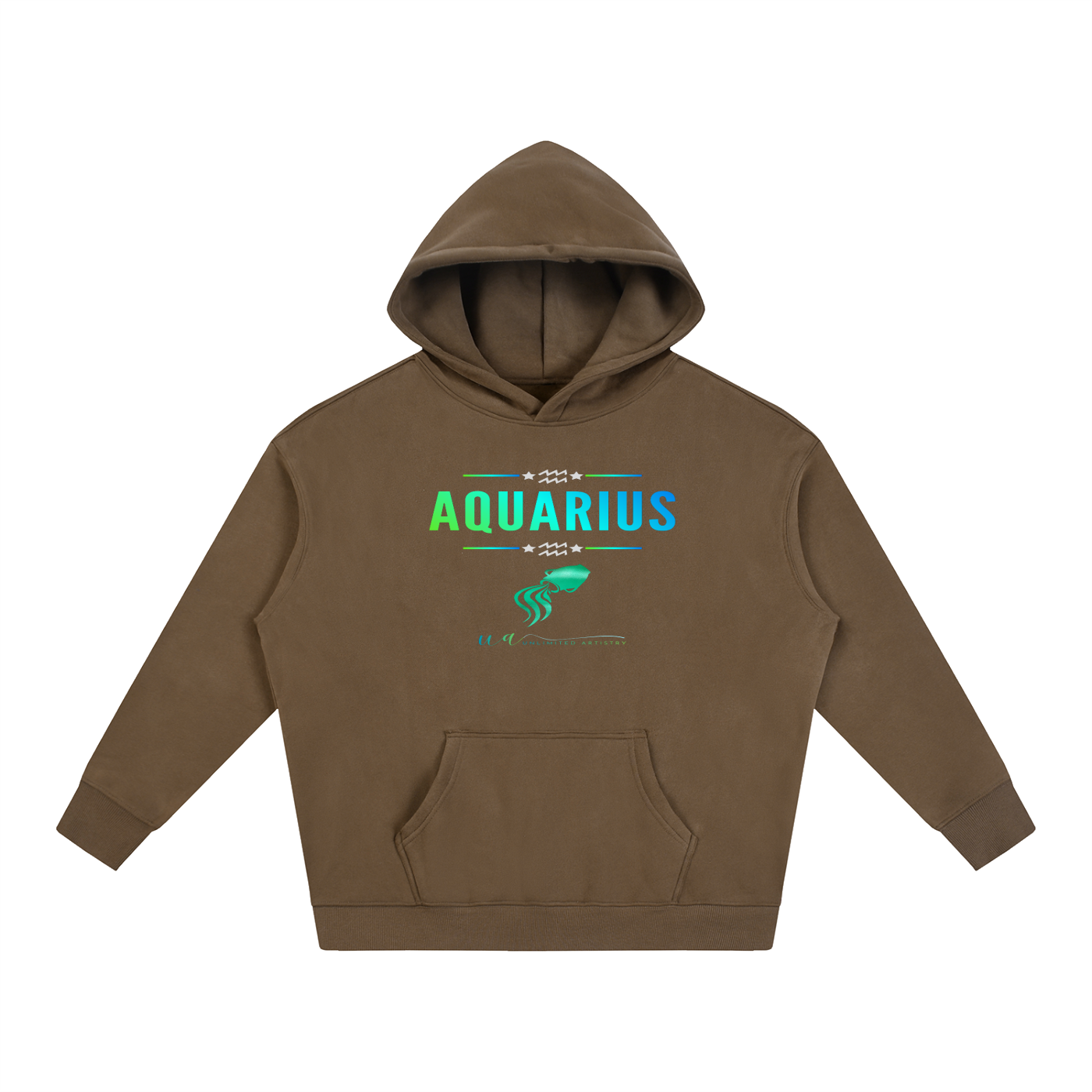 Aquarius Oversize Fleeced Hoodie