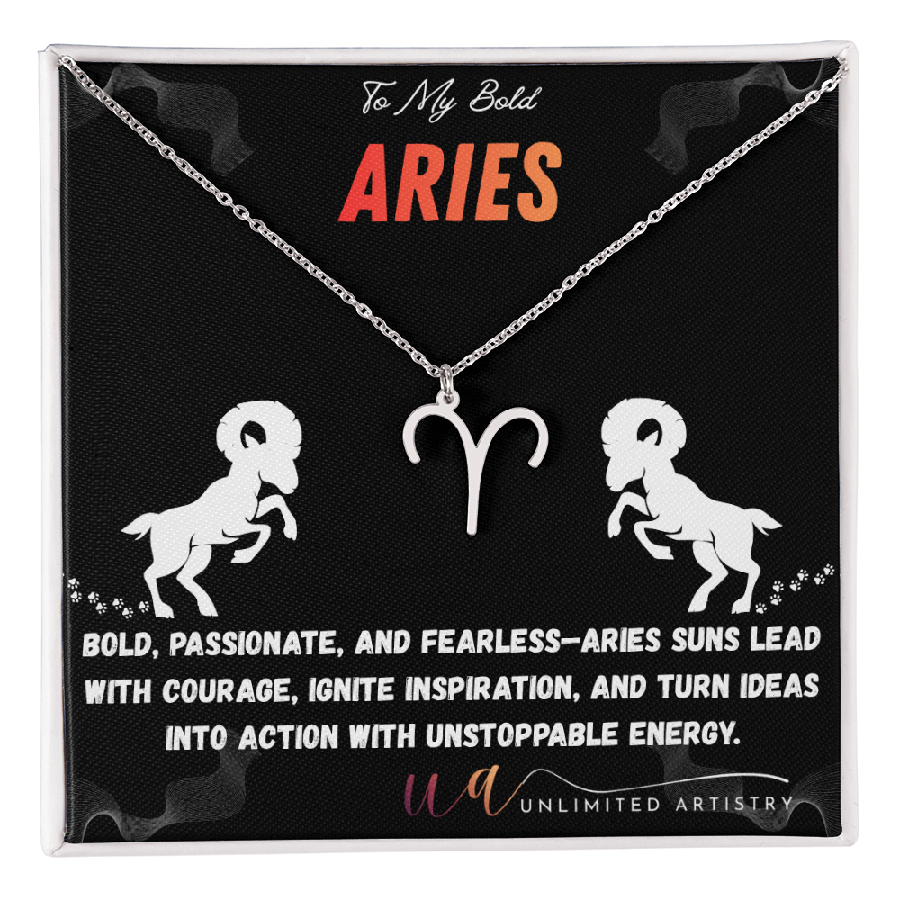 Aries Zodiac Pendant 2