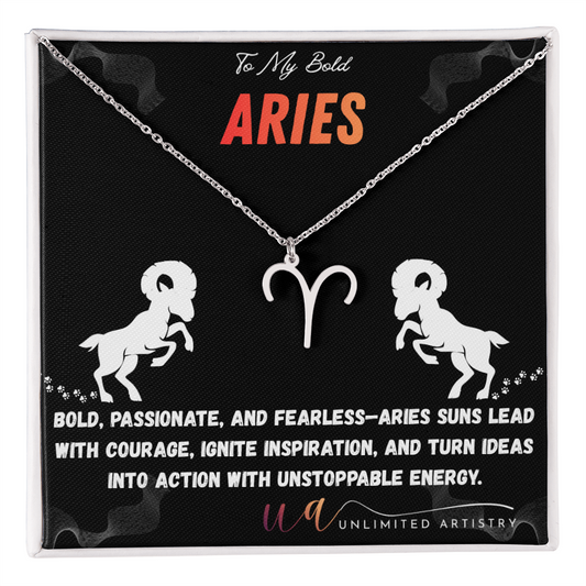Aries Zodiac Pendant 2