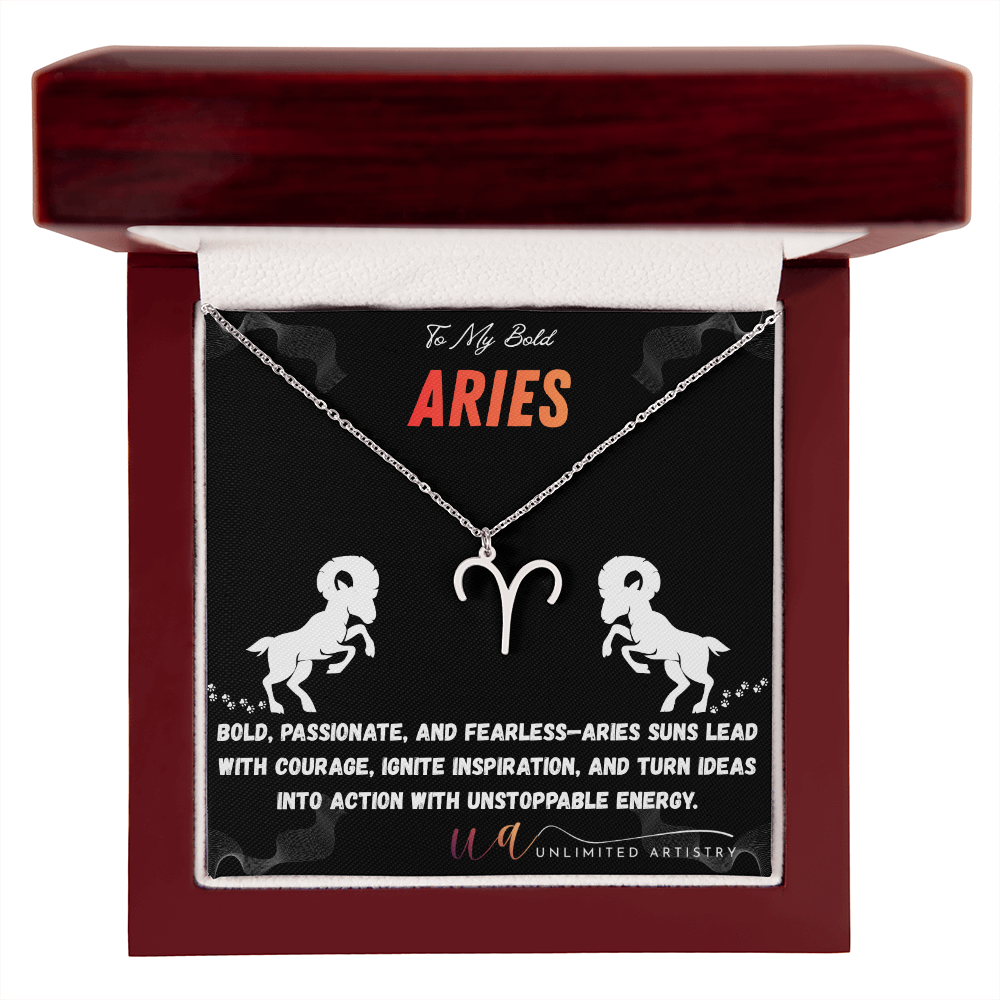 Aries Zodiac Pendant 2