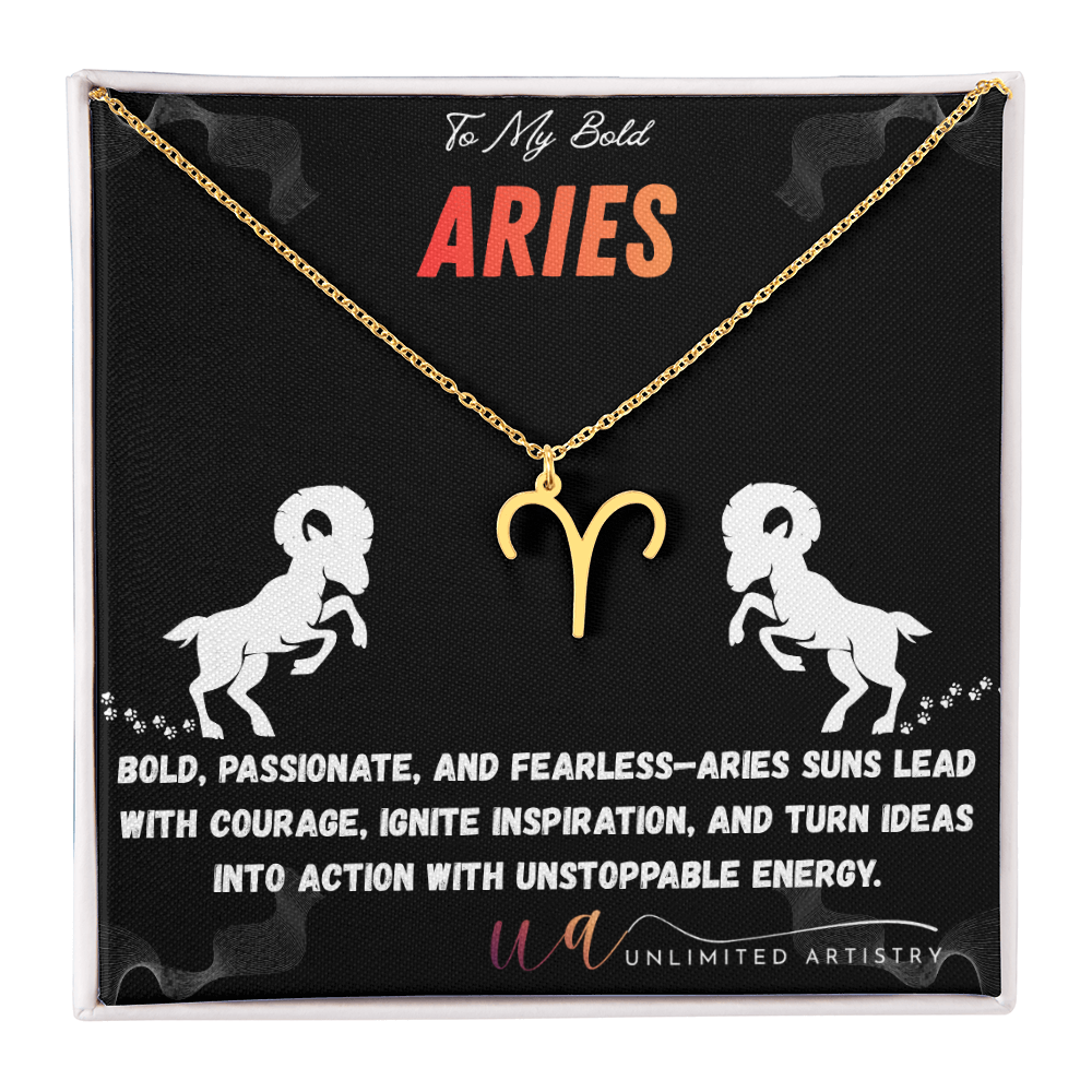 Aries Zodiac Pendant 2