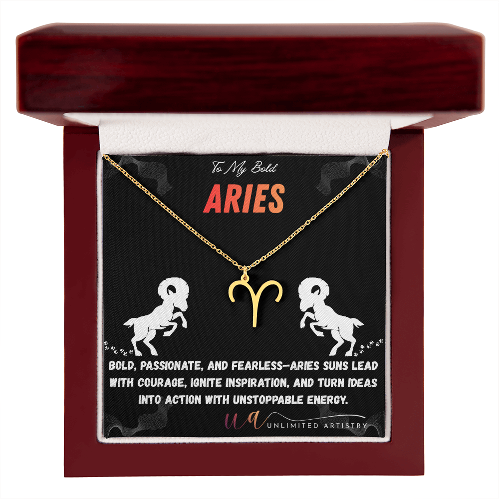Aries Zodiac Pendant 2