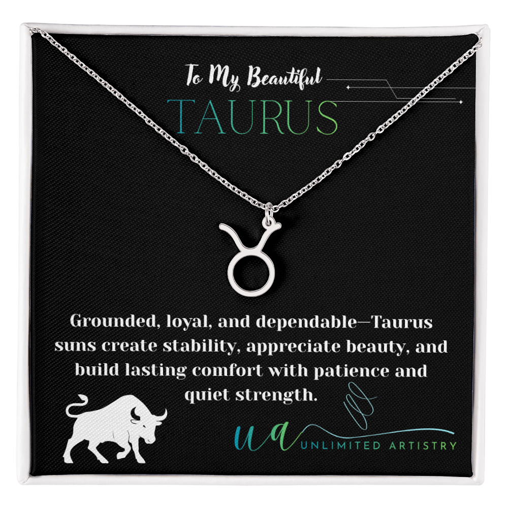 Taurus Zodiac Pendant 2