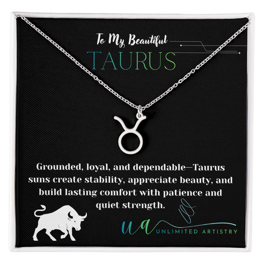 Taurus Zodiac Pendant 2