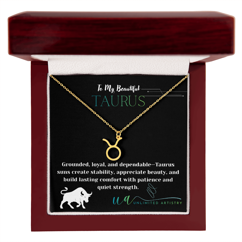 Taurus Zodiac Pendant 2