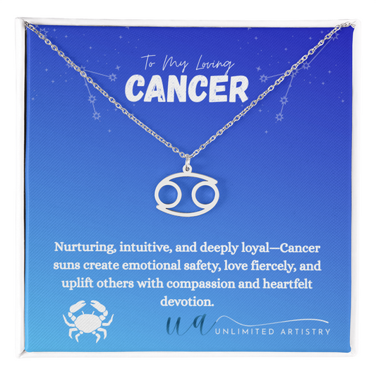 Cancer Zodiac Pendant 2