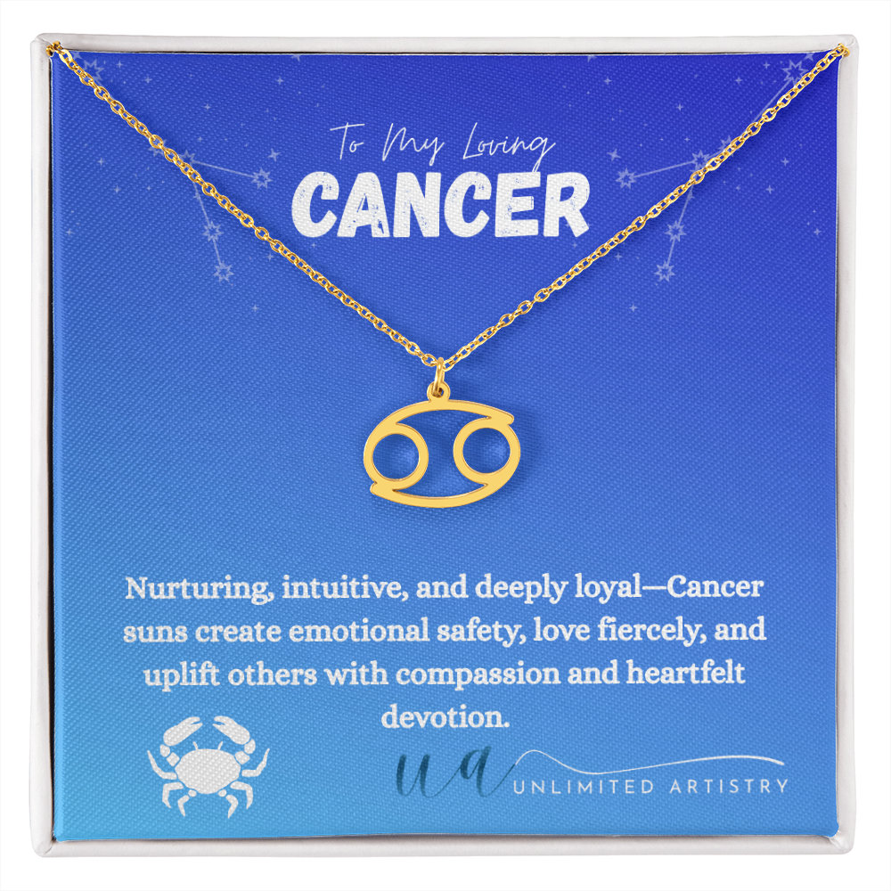Cancer Zodiac Pendant 2