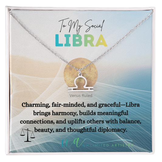 Libra Zodiac Pendant 2