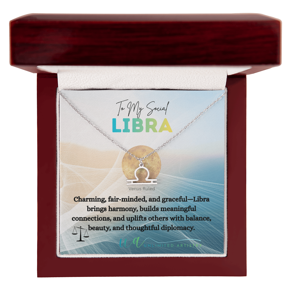 Libra Zodiac Pendant 2