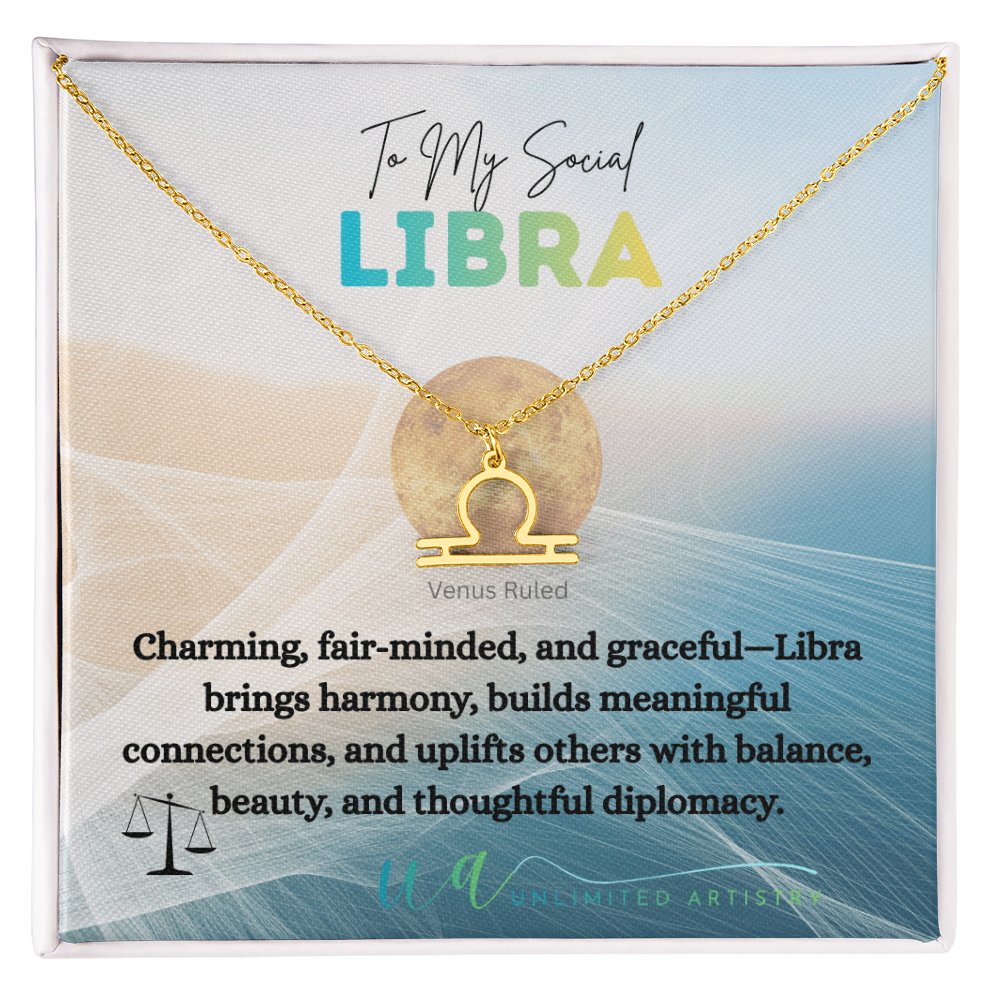 Libra Zodiac Pendant 2