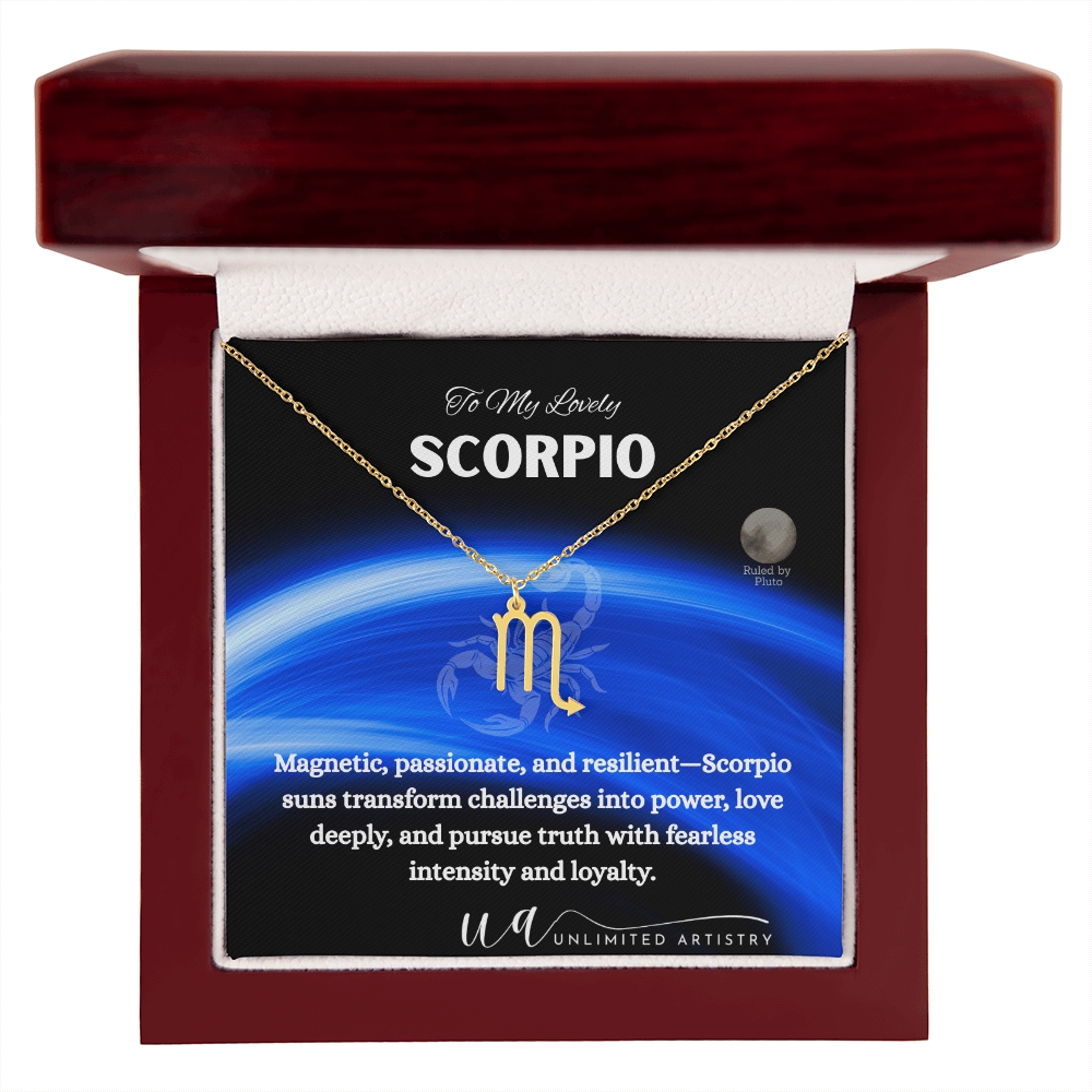 Scorpio Zodiac Pendant 2