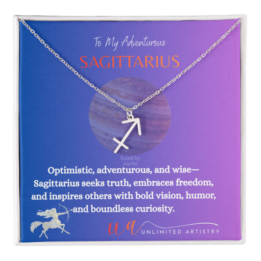 Sagittarius Zodiac Pendant 2