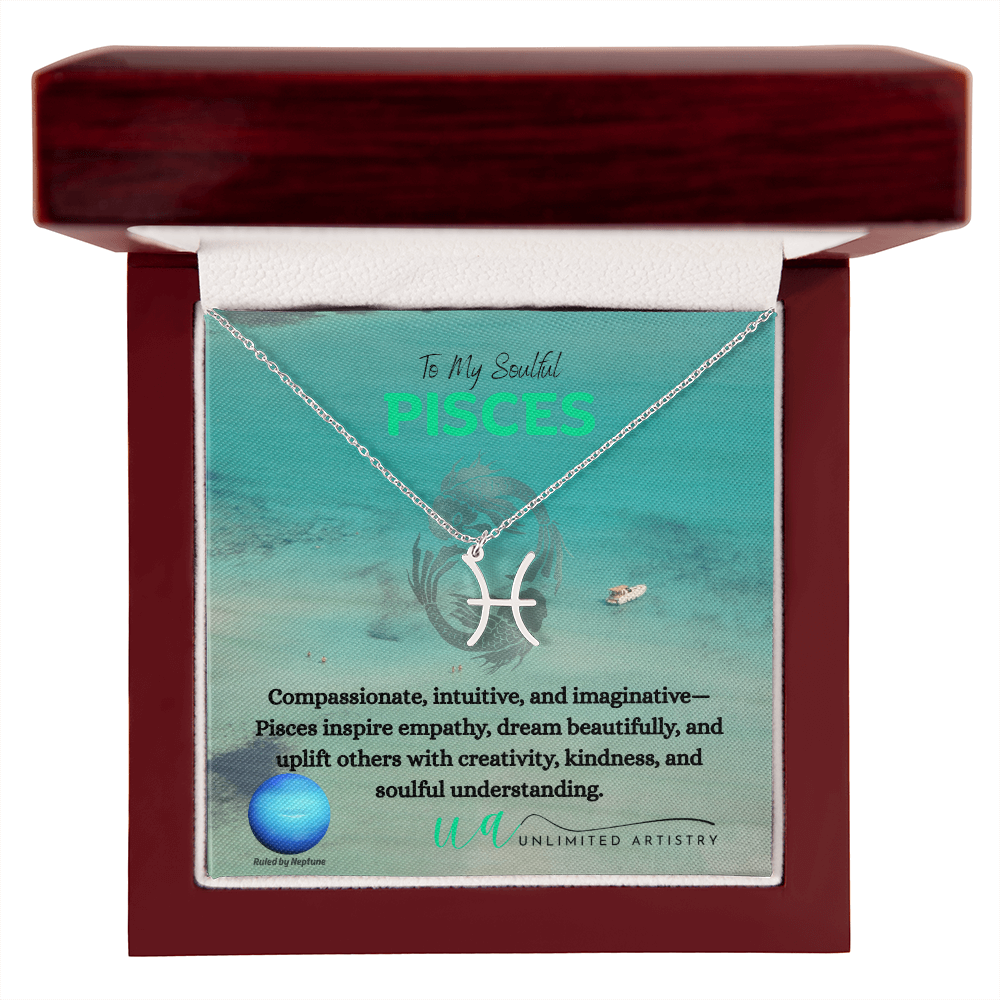 Pisces Zodiac Pendant 2