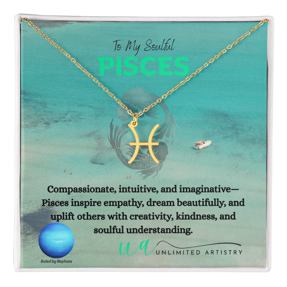 Pisces Zodiac Pendant 2