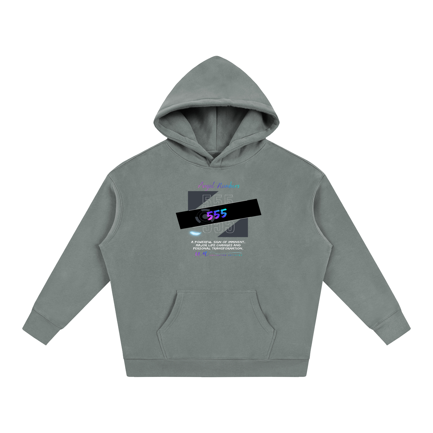 555 Oversize Fleeced Hoodie