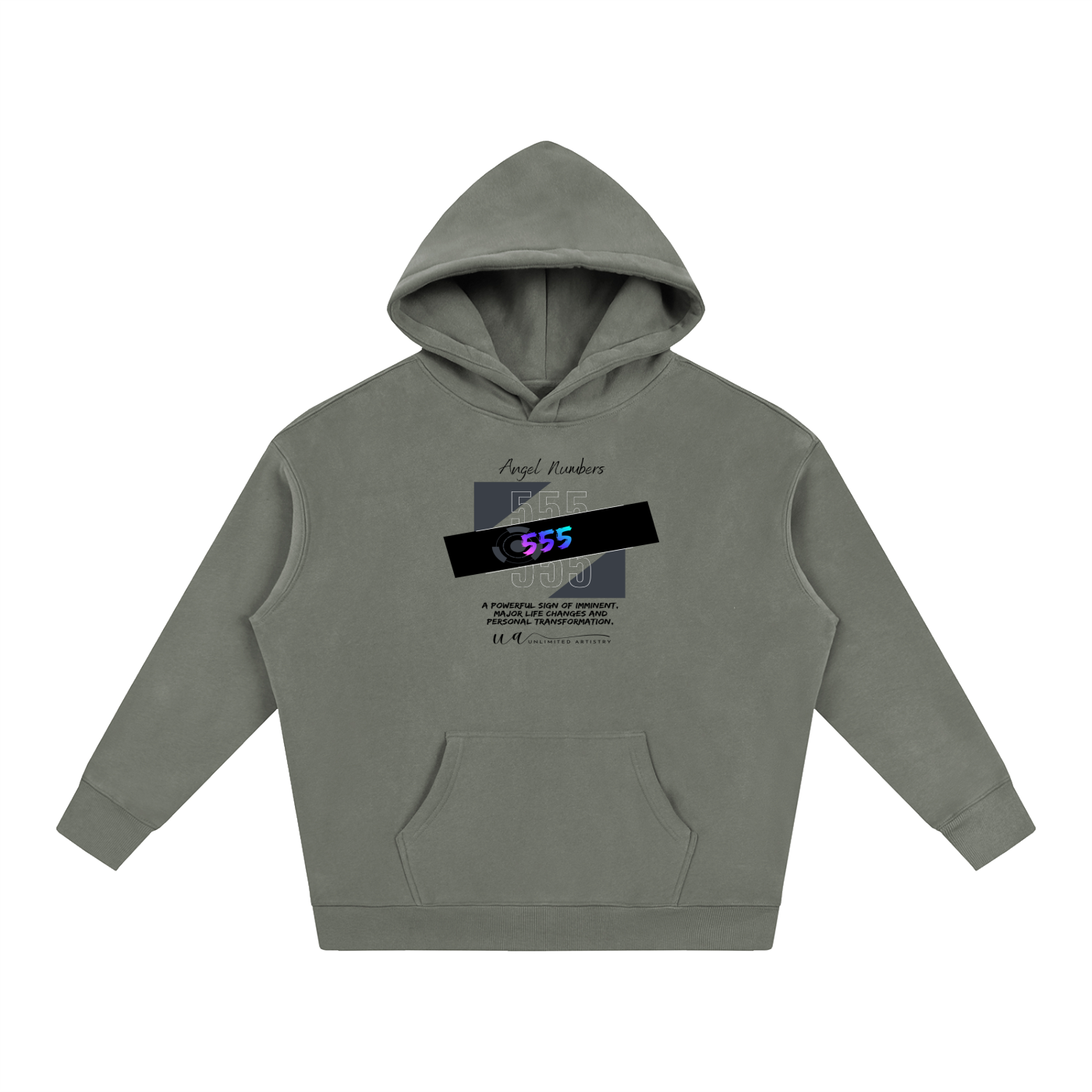 555 Oversize Fleeced Hoodie