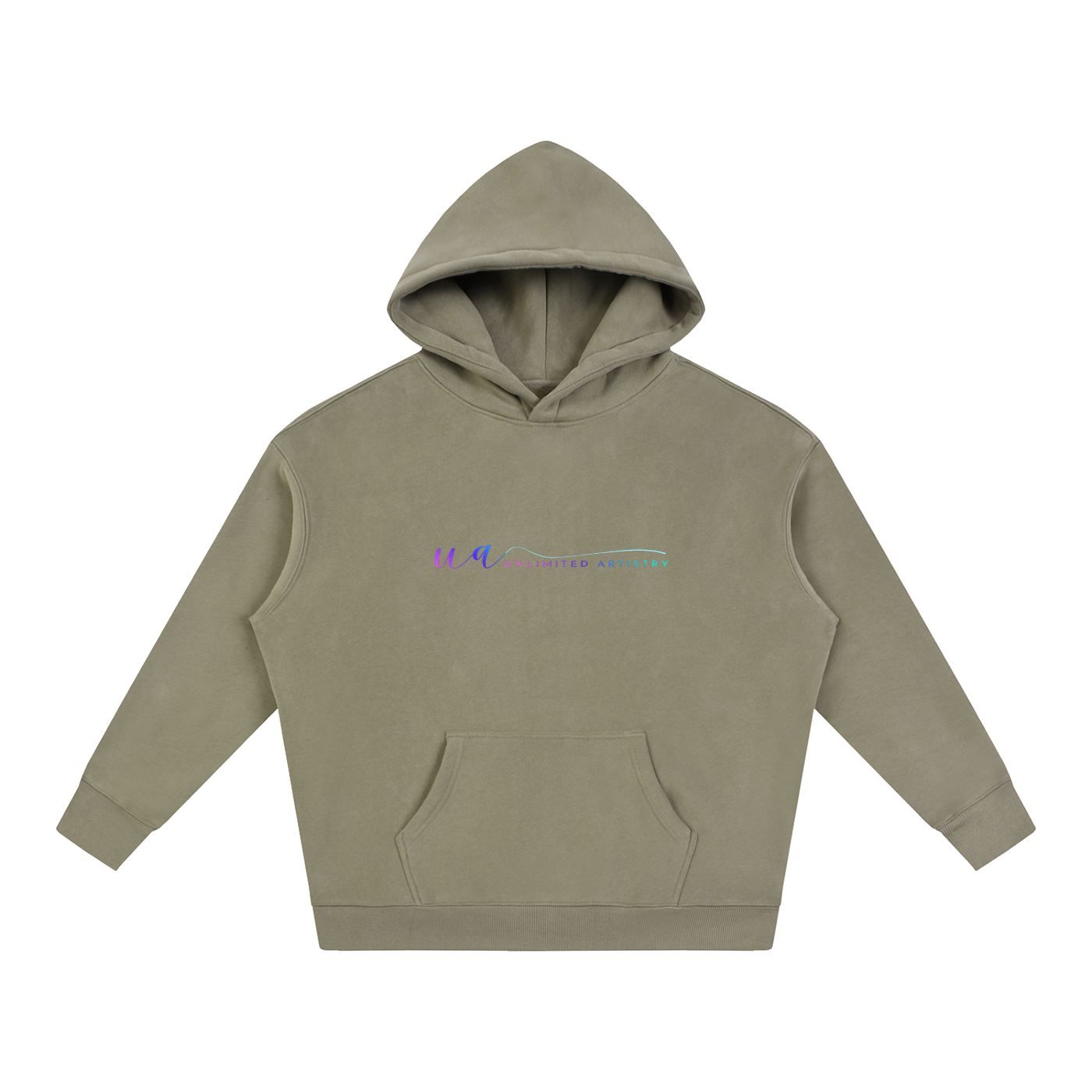111(back) Oversize Fleeced Hoodie