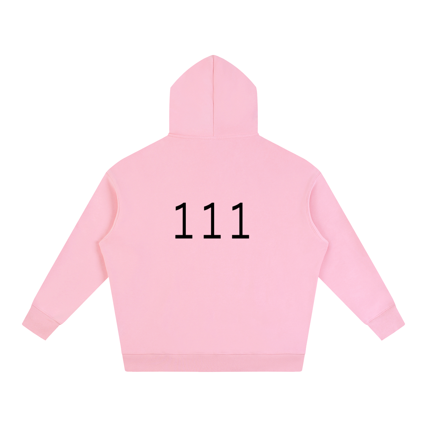 111(back) Oversize Fleeced Hoodie