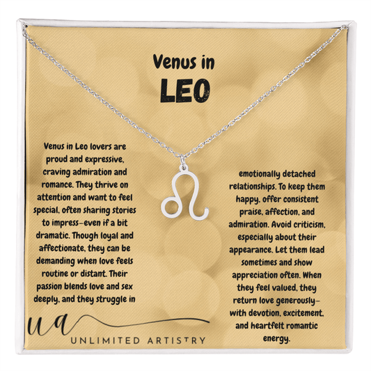 Venus in Leo - UnlimitedArtistry